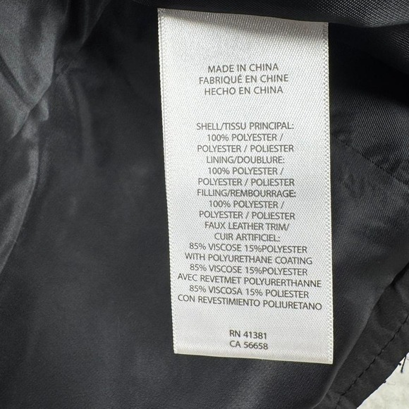 Ralph Lauren Quilted Jacket Womens Medium Black Snap Front Riding Coat - Picture 6 of 8